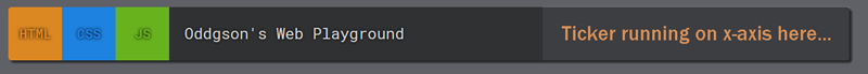 Screenshot of a variation of a newsticker